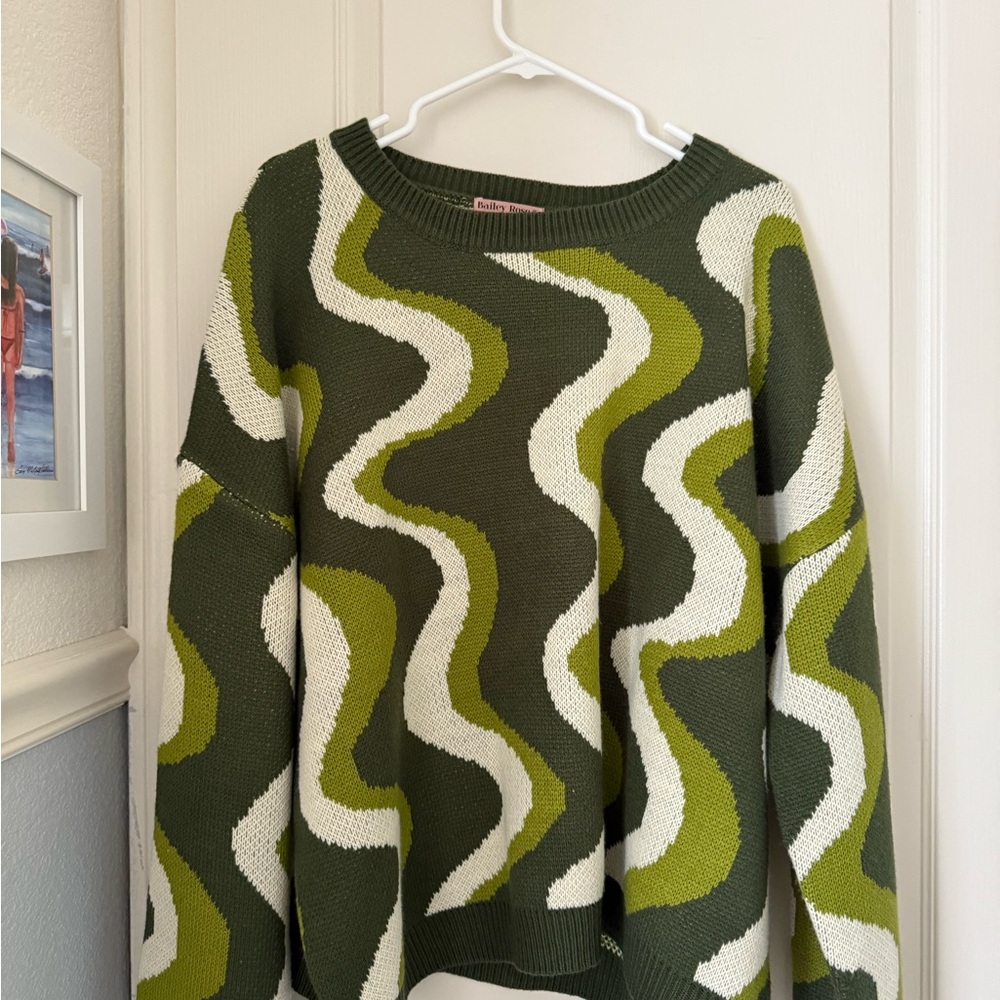 Bailey Rose Green Sweater